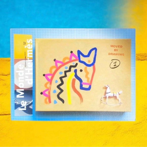 🆕 Le Monde d' Hermes Magazine Catalog Spring Summer 2025 # 86 "Moved by Drawing" - Picture 1 of 16